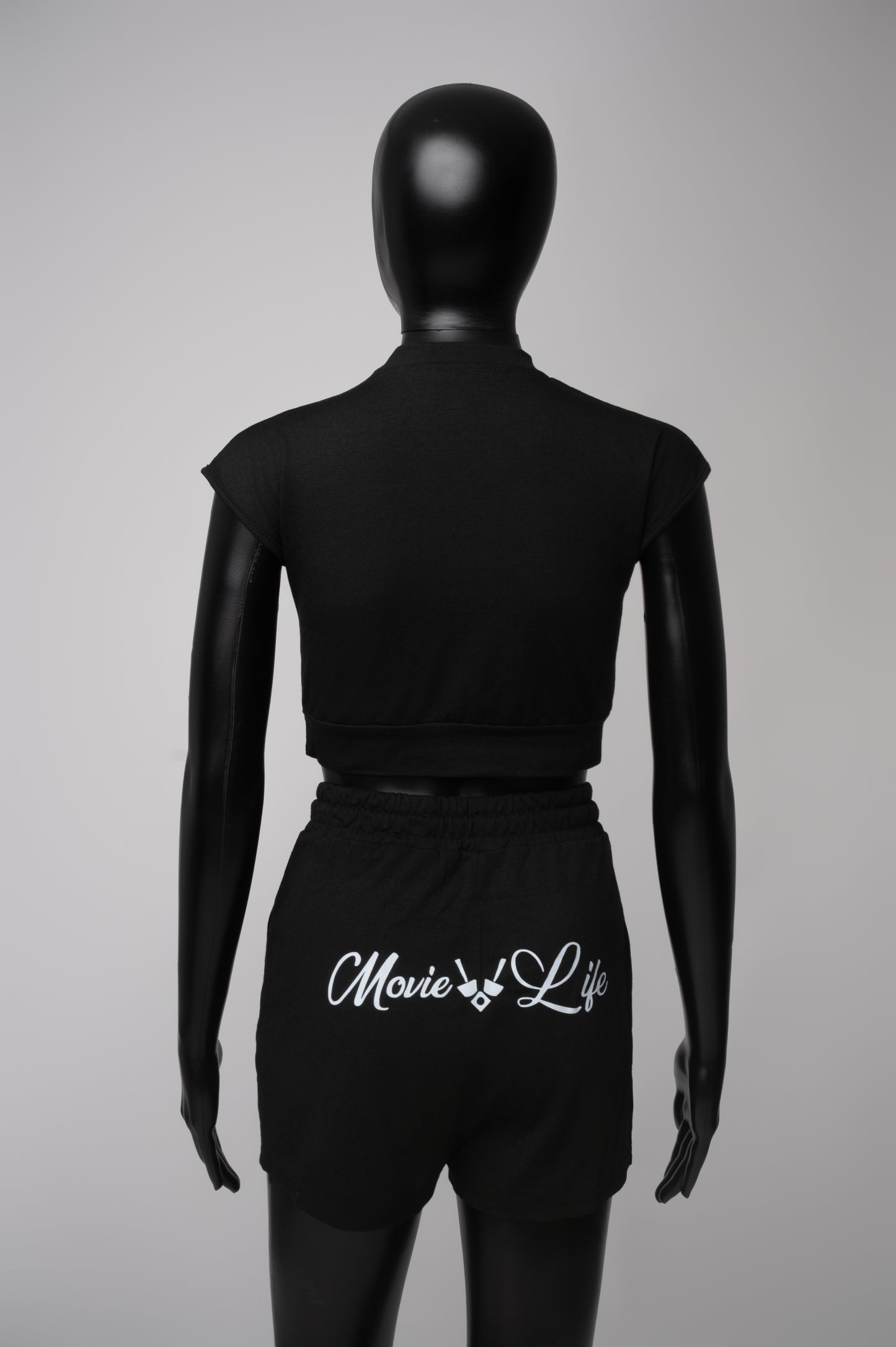 Movie Life Black Short Set