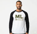 ML Black White and Camo Long Sleeve Ragland