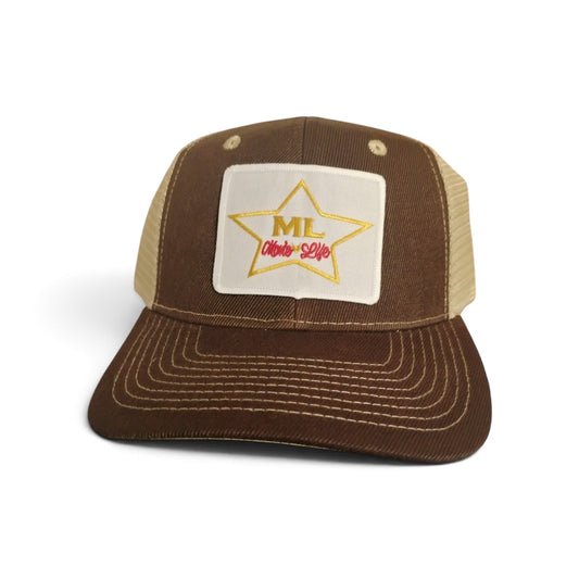 Movie Life Brown_Beige Trucker Hat