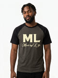 ML Black and Brown Ragland T-Shirt