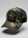 Movie Life Camo_Black Trucker Hat