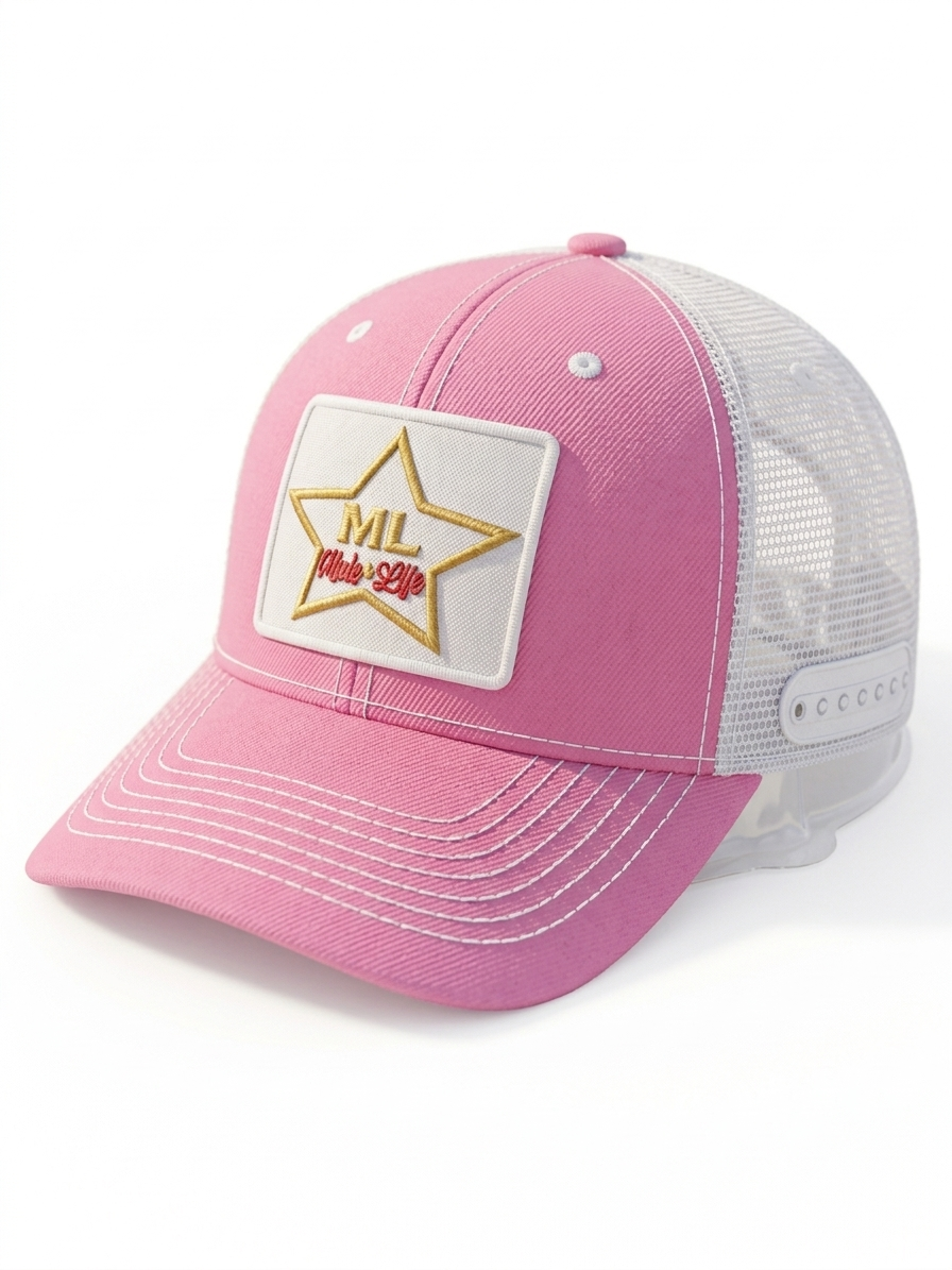 Movie Life Pink _White Trucker Hat