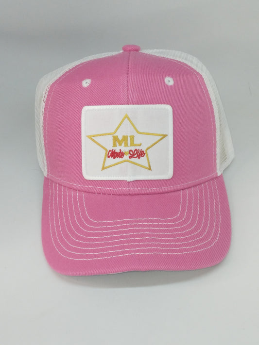 Movie Life Pink _White Trucker Hat