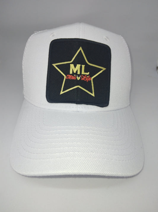 Movie Life All White Trucker Hat